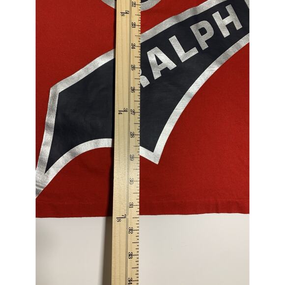 Polo Ralph Lauren Tank Top Sz XL Bubble Logo Shirt Navy Blue Red Performance - Picture 5 of 9